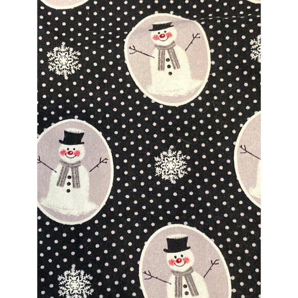 Tafford Women's Nurse Scrub Top Snowman Print  100% Cotton - Picture 10 of 10